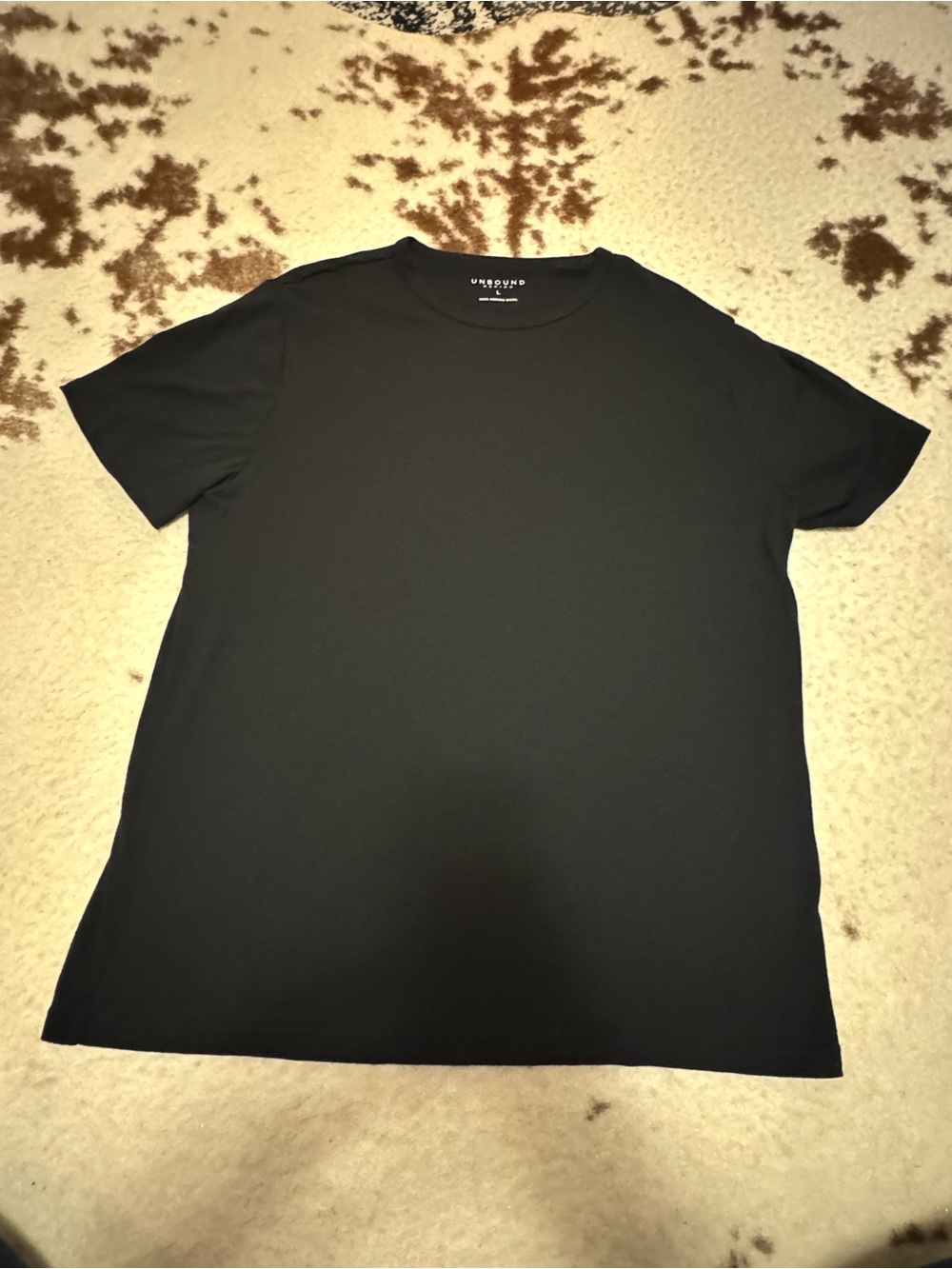 Men's Short Sleeve Crew Neck Tee in Black